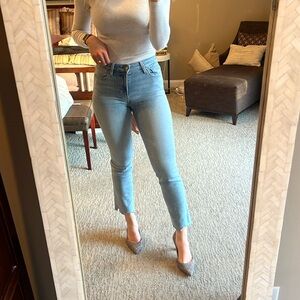 Paige Cindy Jeans with Raw Hem